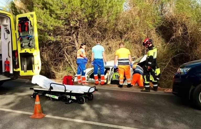 Mujer Herida en accidente de tráfico en la carretera A-397 entre Ronda y San Pedro de Alcántara