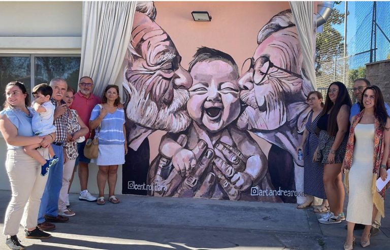 La Fundación Asprodisis inaugura un mural en Homenaje a los Abuelos y las Abuelas
